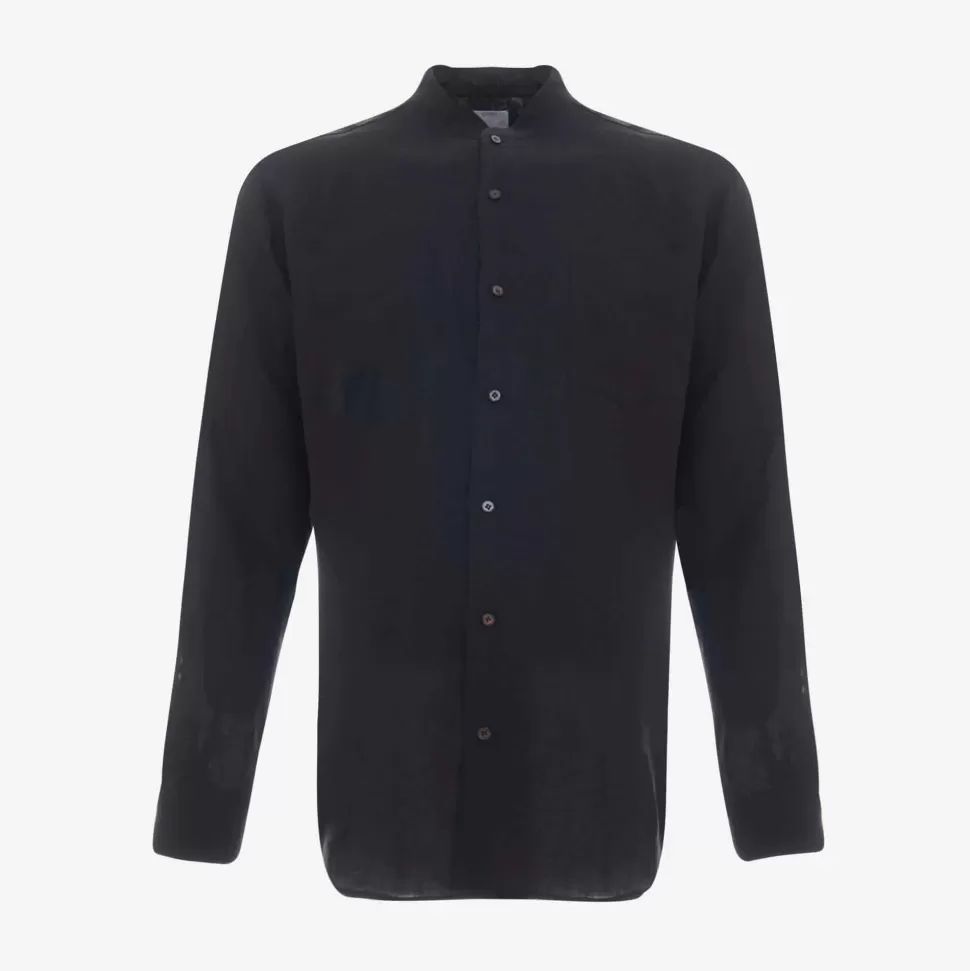 For Men-Atelier Bomba Black Lounge Suit Shirt - Made To Order