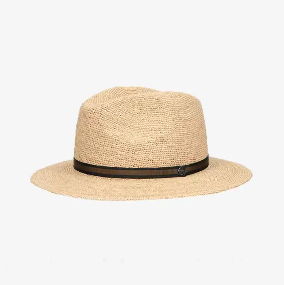 Accessories-Borsalino Country Rafia Crochet Medium Brim