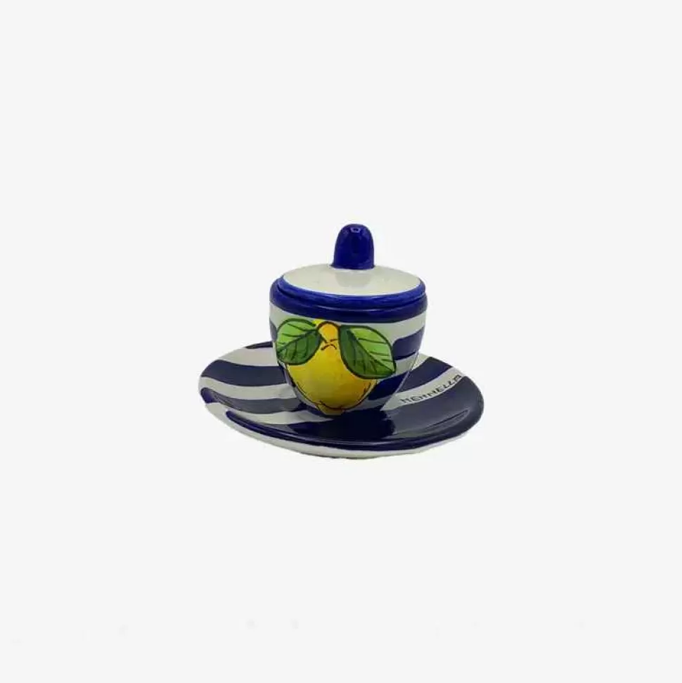 Artisans-Ceramiche Mennella Artisan Espresso Cup And Saucer - Made To Order