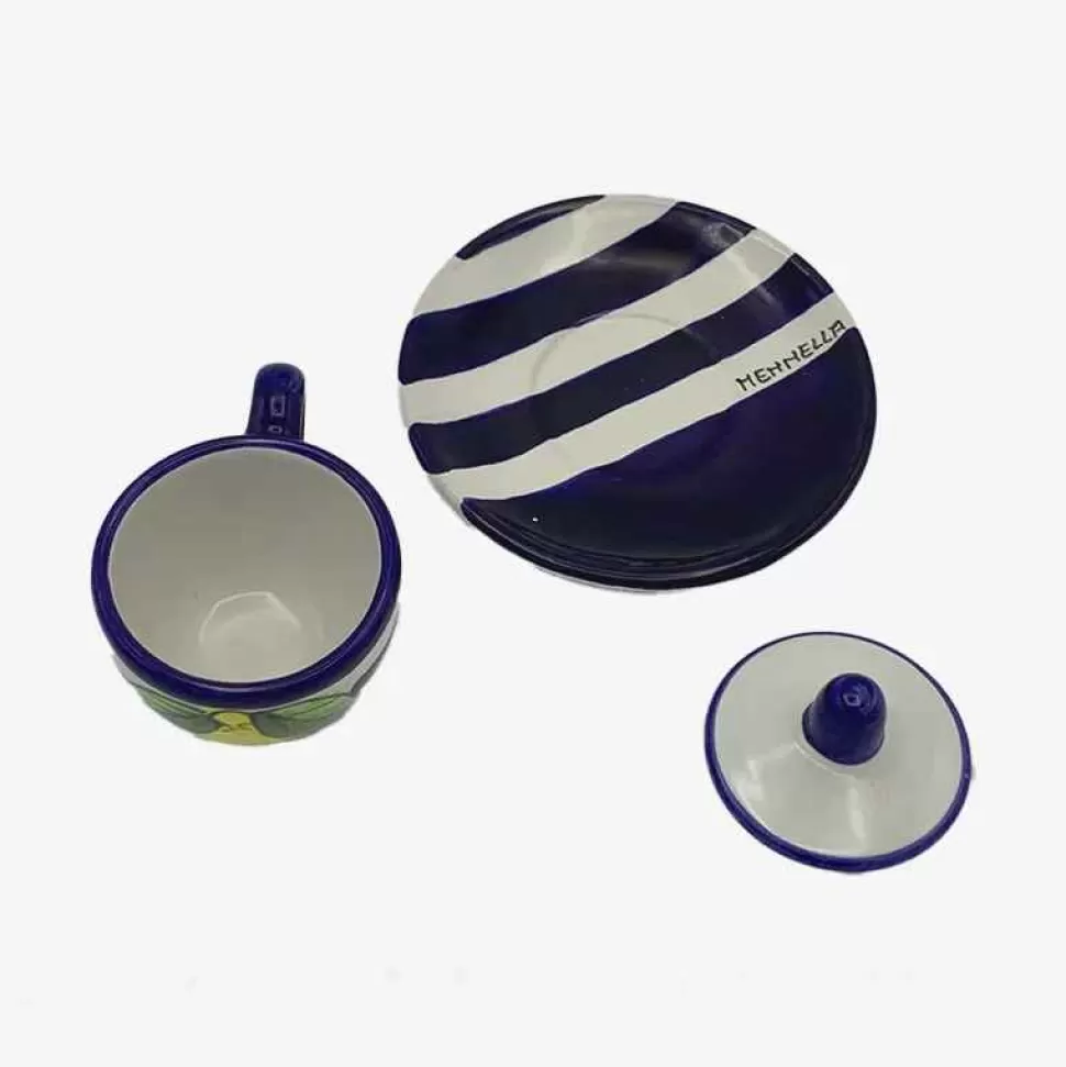 Artisans-Ceramiche Mennella Artisan Espresso Cup And Saucer - Made To Order