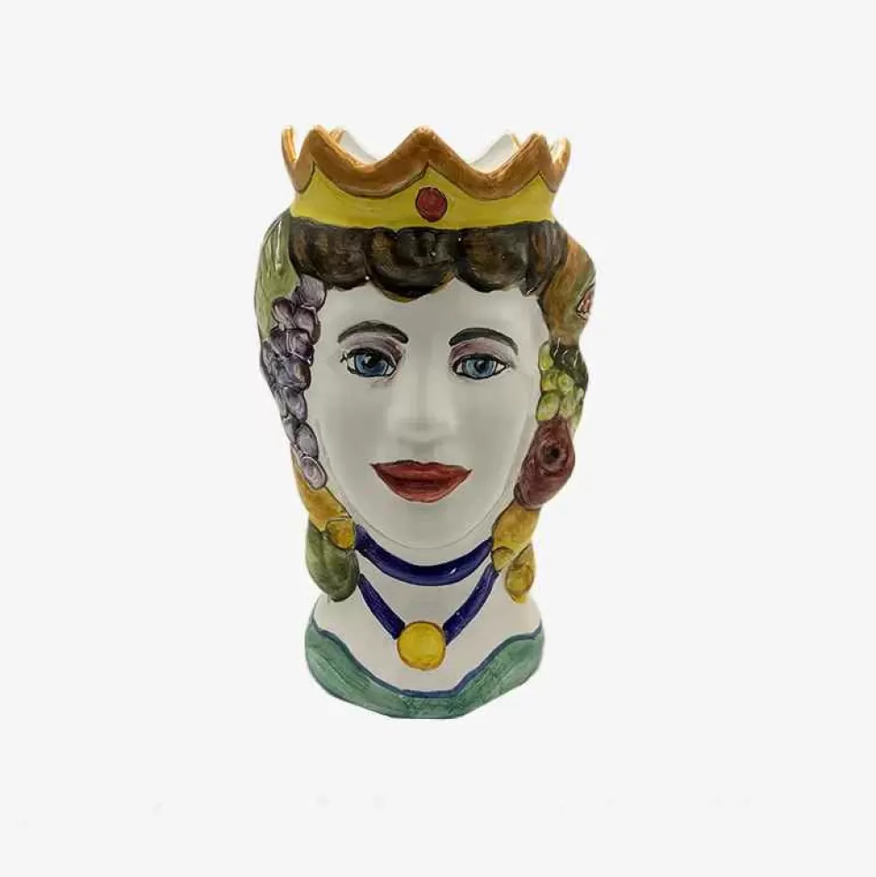 Artisans-Ceramiche Mennella Artisanal Moor'S Head - Made To Order