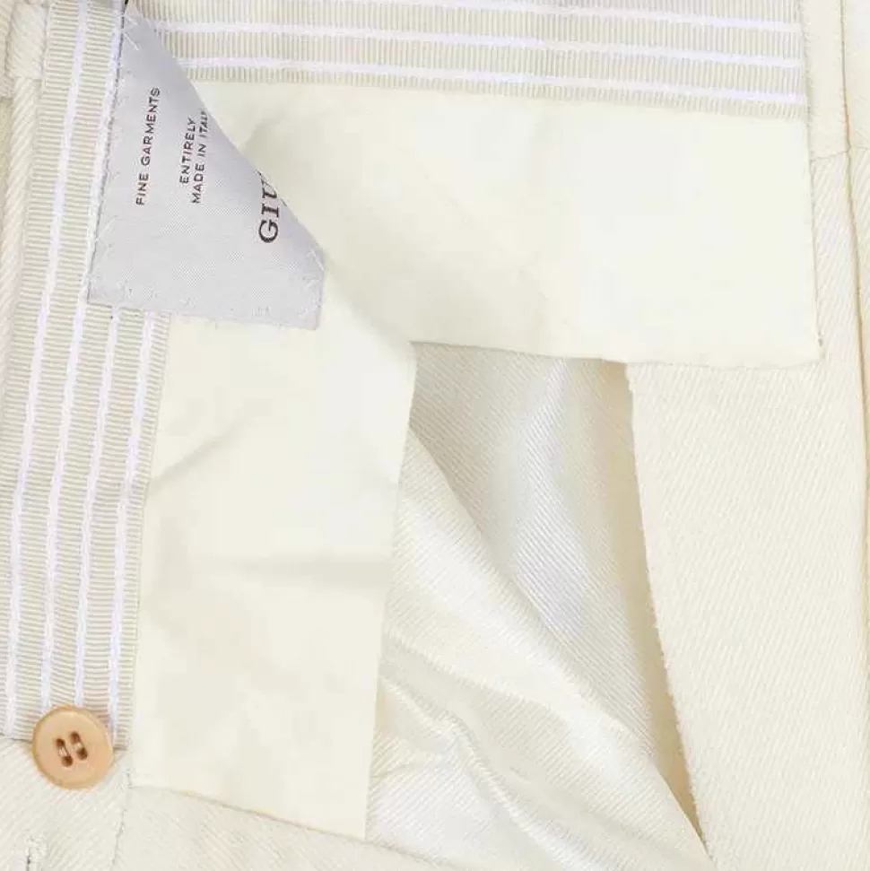 Bottoms-Giuliva Heritage The Altea Trousers Virgin Wool Drill