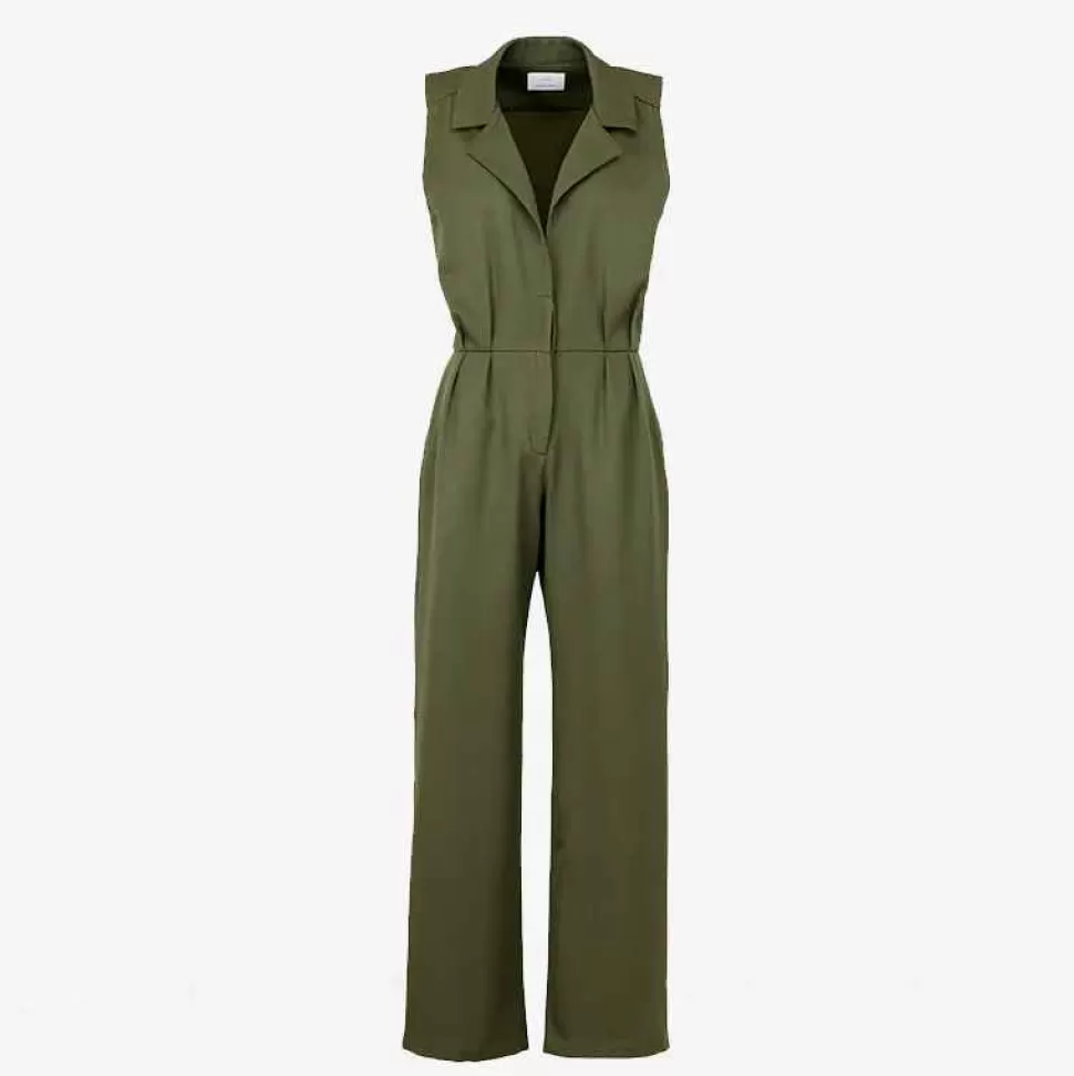 Dresses-Giuliva Heritage The Aly Jumpsuit Wool Drill