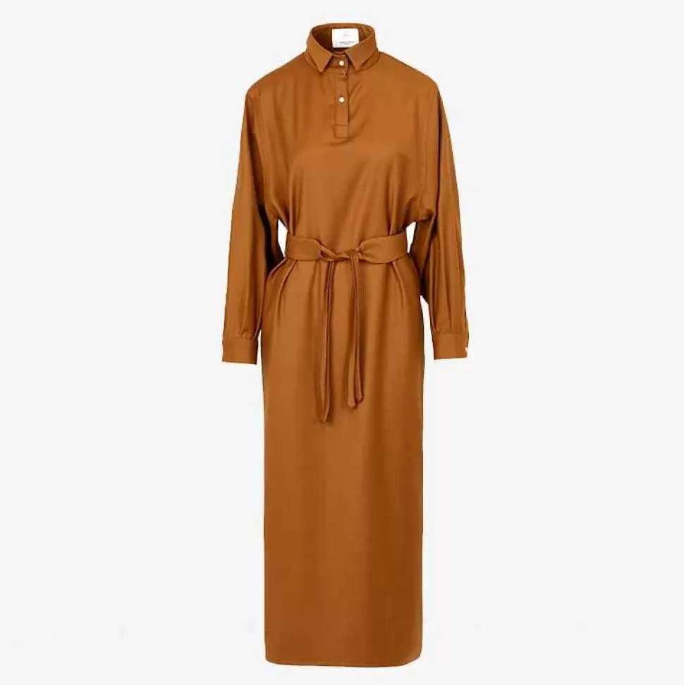Dresses-Giuliva Heritage The Ella Dress Wool Flannel