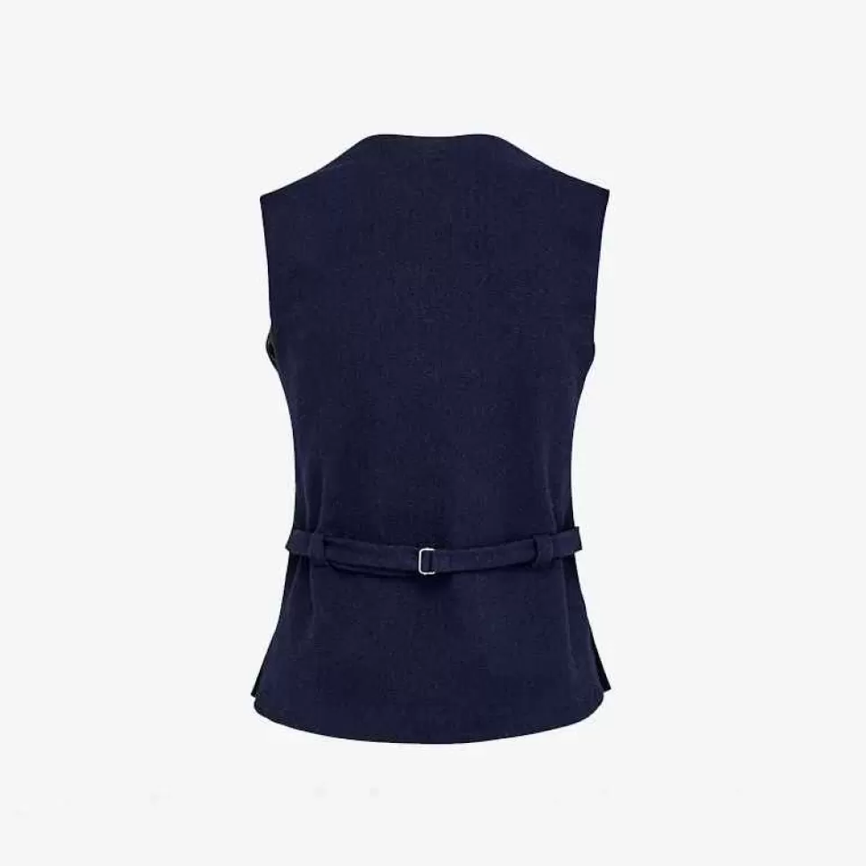 Outerwear-Giuliva Heritage The Lucia Vest Virgin Wool