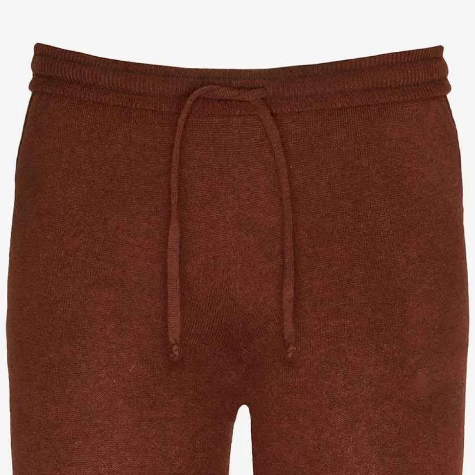 Bottoms-ISSIMO Cashmere Lounge Sweatpants - Cocoa