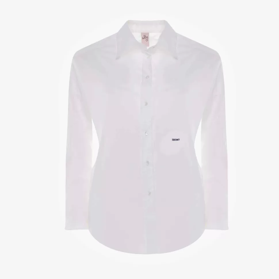 Tops & T-Shirts-ISSIMO Embroidered Cotton Shirt