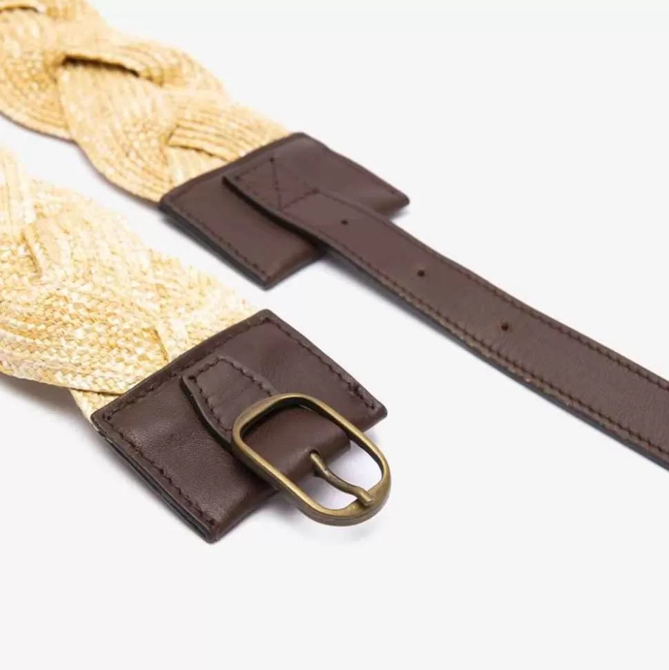 Bags & Accessories-ISSIMO Straw Braided Belt