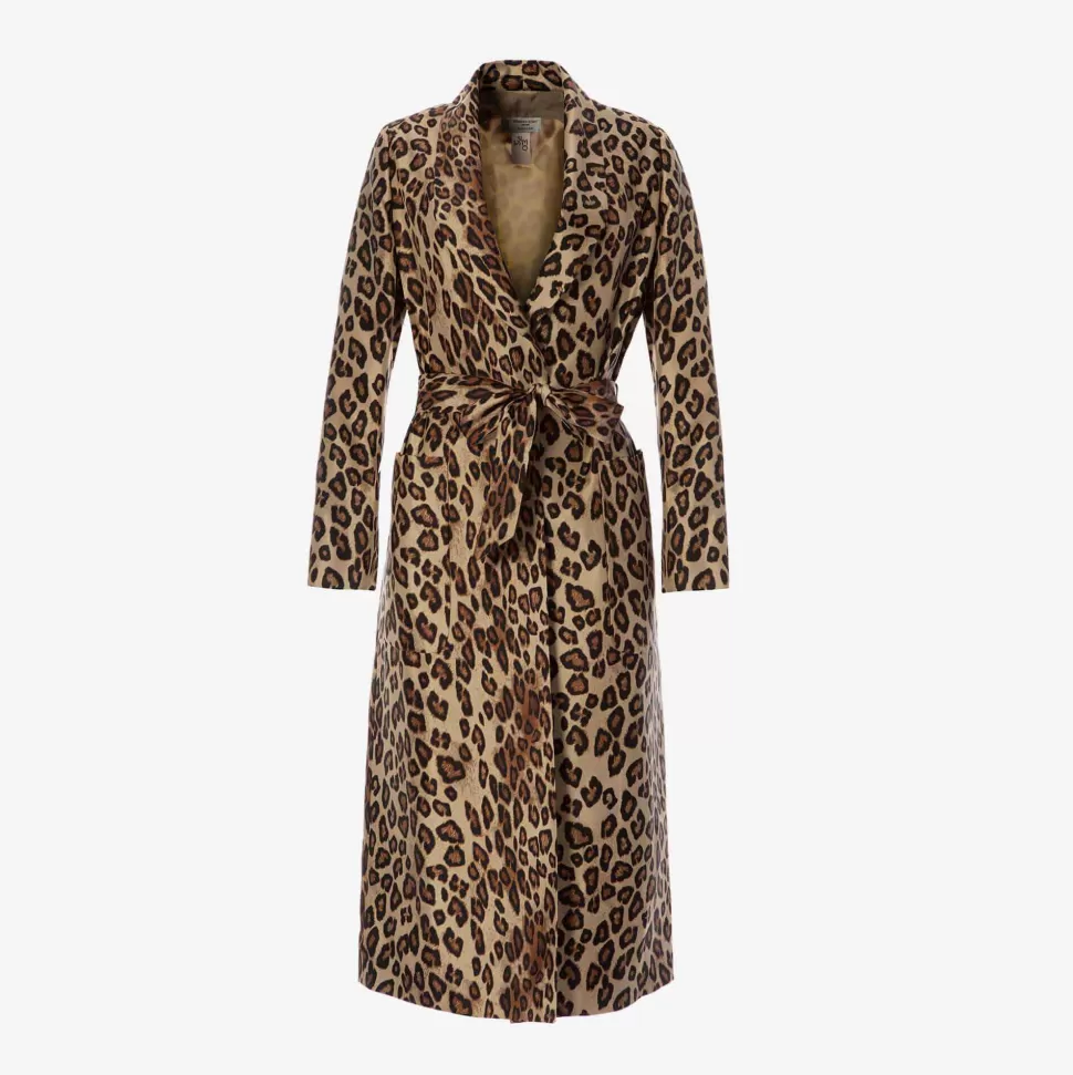 Lingerie & Nightwear-ISSIMO X Alberto Biani Leopard Dressing Gown