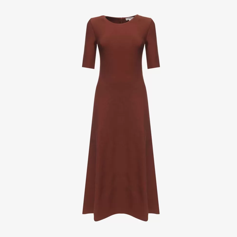 Dresses-ISSIMO X Casasola Agata Midi Dress Terracotta