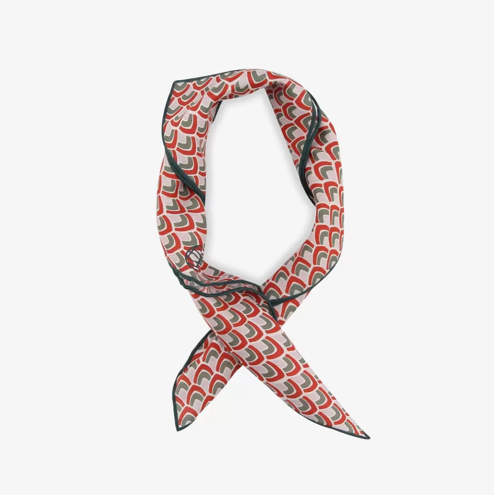 Mezzatorre-ISSIMO X Les Belles Heures Mezzatorre 14H12 Cotton And Silk Blend Printed Scarf