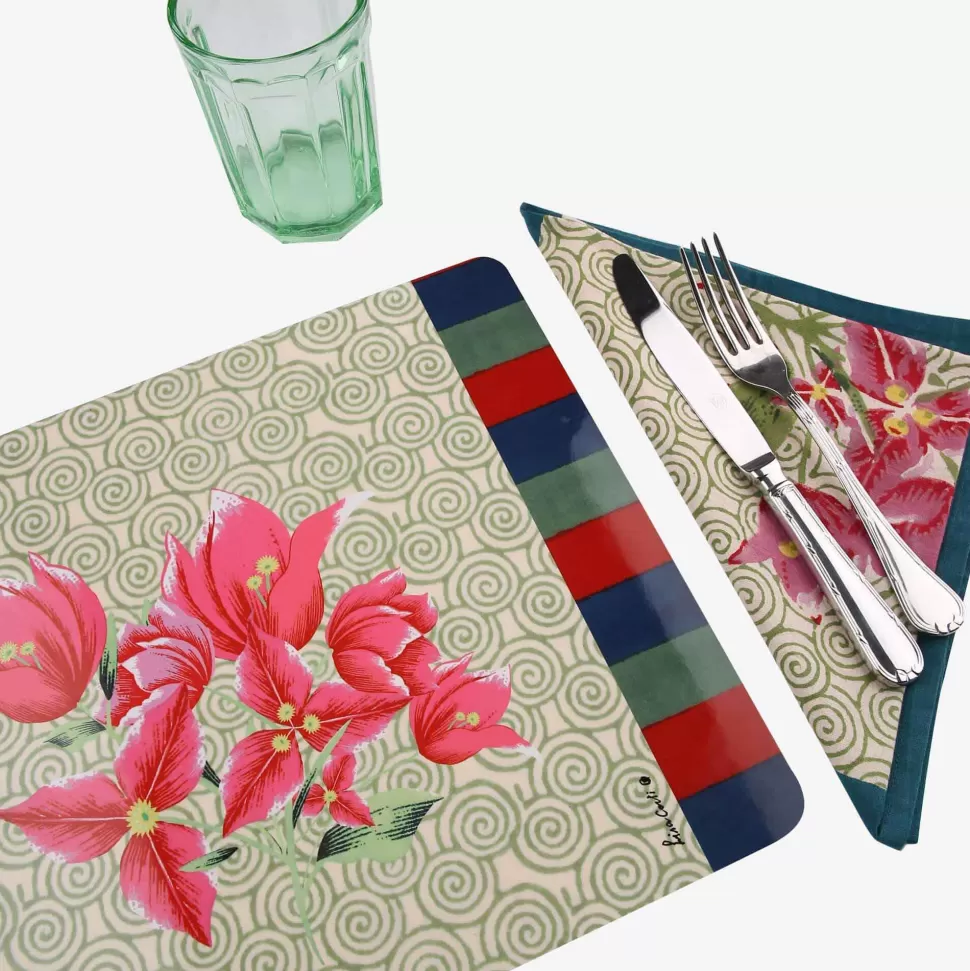 Tableware-ISSIMO X Lisa Corti Bougainvillea Spiral Placemat