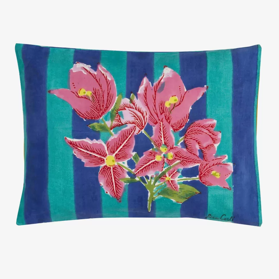 Living Room-ISSIMO X Lisa Corti Bougainvillea Stripes Baby Pillow