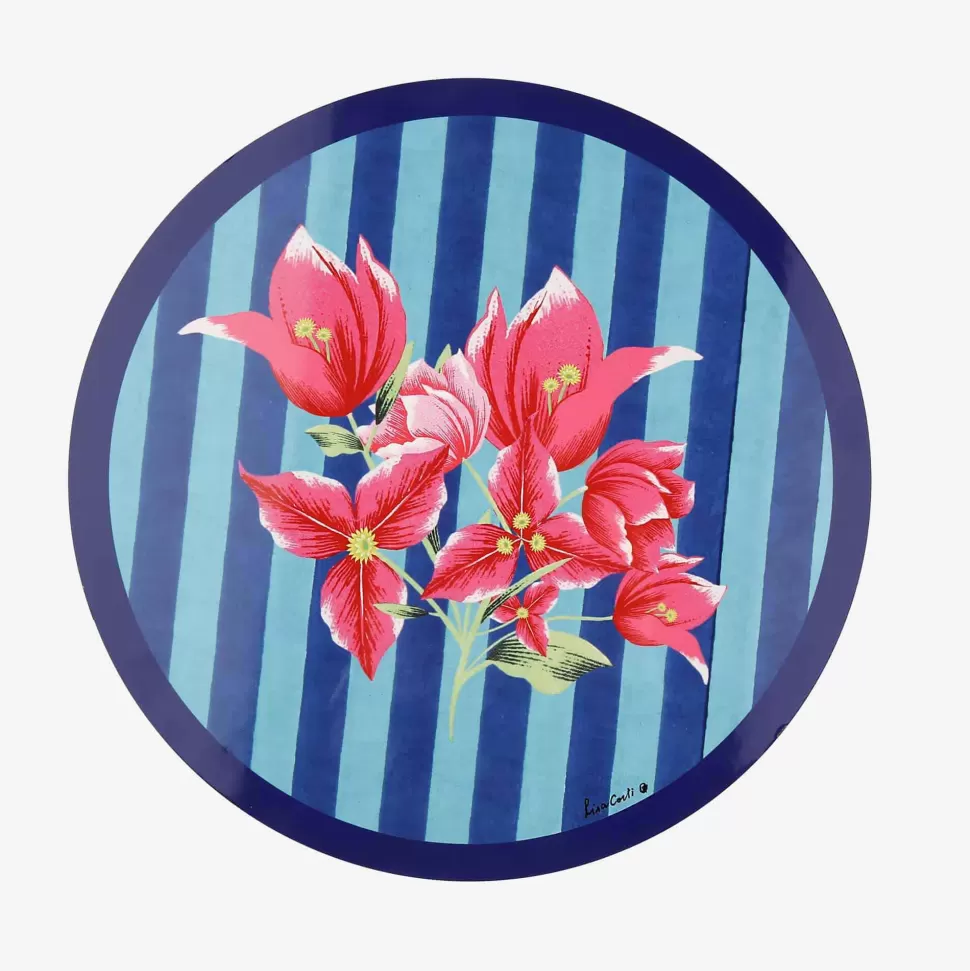 Tableware-ISSIMO X Lisa Corti Bougainvillea Stripes Placemat
