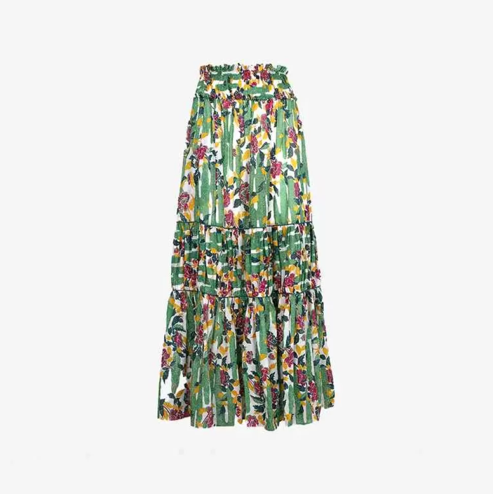 Bottoms-ISSIMO X Loretta Caponi Romee Long Skirt