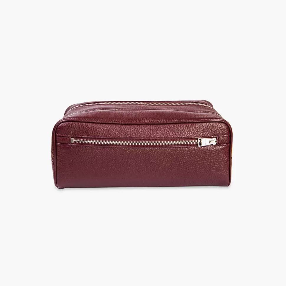 For Men-Larusmiani Tsar Deer Bordeaux Leather Beauty Case