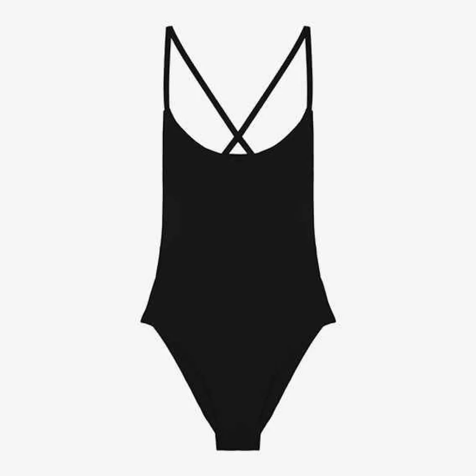 Beachwear-Lido Uno One Piece Swimsuit - Black