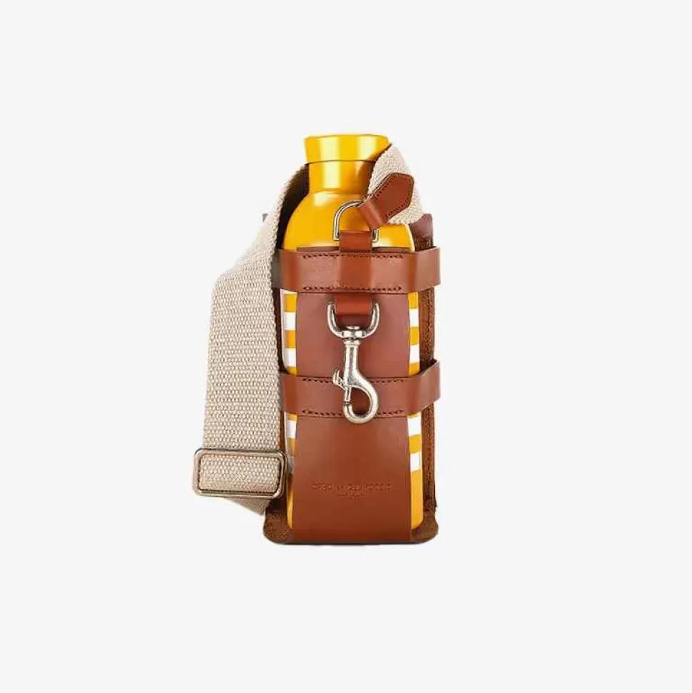 Bags & Accessories-Officina Del Poggio Bottle Bag With Pocket And Bottle Tan