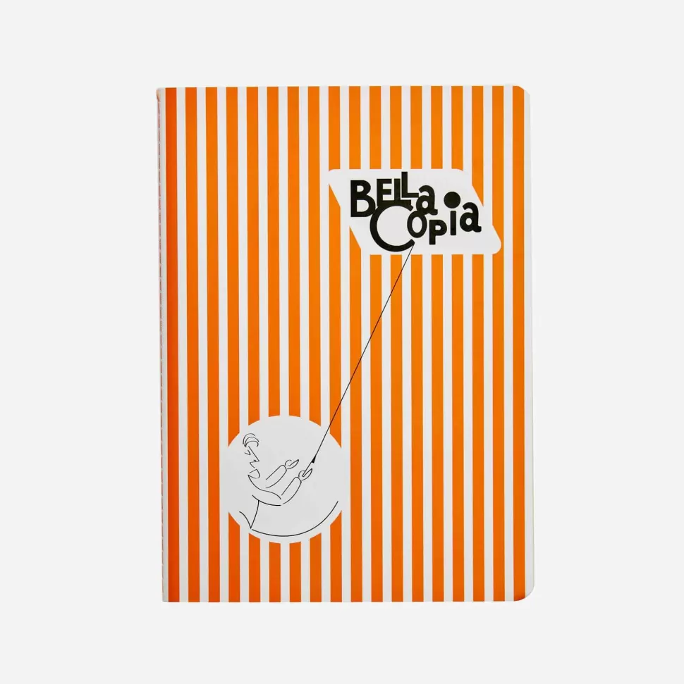 For Men-Pigna Bella Copia Orange Notebook