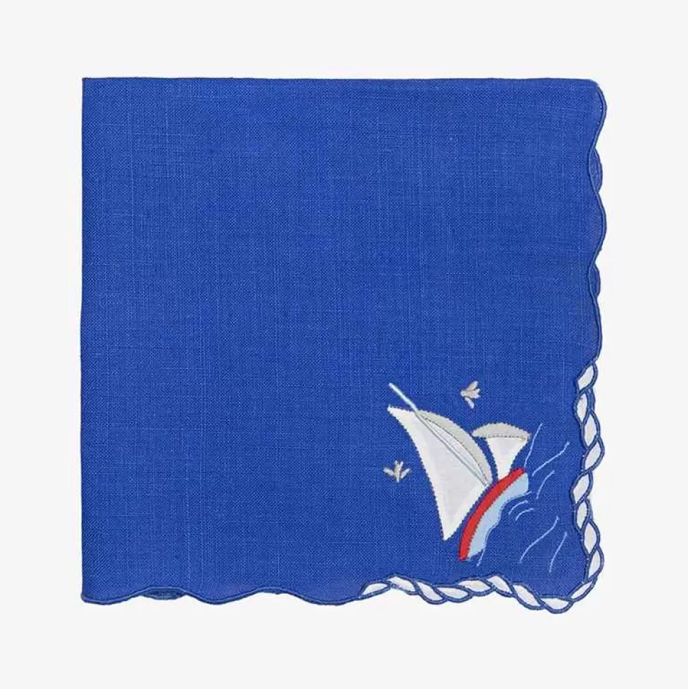 Tableware-Taf Ricami Sailor Embroidered Placemats And Napkins - Set Of 6
